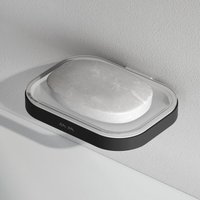 AM.PM Func Seifenhalter Wandmontage Seifenhalter Seifenablage Seife Halter Glas Seifenablage Seifenschale Toilette WC Bad, Schwarz von AM.PM