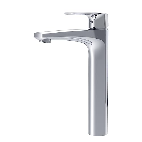 Waschtischarmatur Hoch, Wasserhahn Bad für Badezimmer, Einhebelmischer Waschbecken Langer Auslauf 220mm, Mischbatterie Badarmatur, AM.PM GEM FGA92000, Chrom Waschtischarmatur Hoch, Wasserhahn Bad für Badezimmer, Einhebelmischer Waschbecken Langer Auslauf 220mm, Mischbatterie Badarmatur, AM.PM GEM FGA92000, Chrom von AM.PM