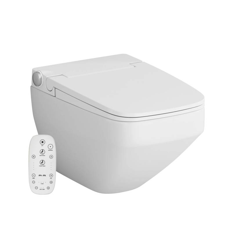 AM.PM Wand-WC mit E-Sitz Sitzheizung Beleuchtung Inspire V2.0 Spülrandlos Toilette Hänge WC CCCIB1700SCAG von AM.PM