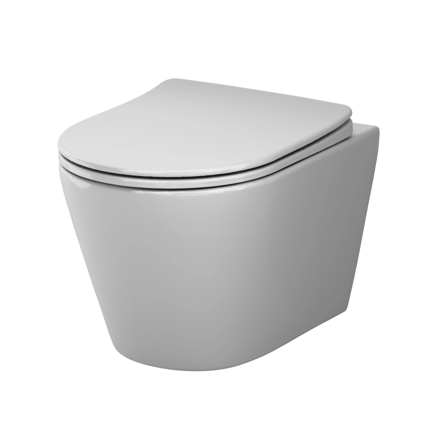 AM.PM Wand-WC mit Softclosing-Sitzabdeckung Flash Spülrandlos Hänge WC Toilette CXB1701SC FlashClean von AM.PM