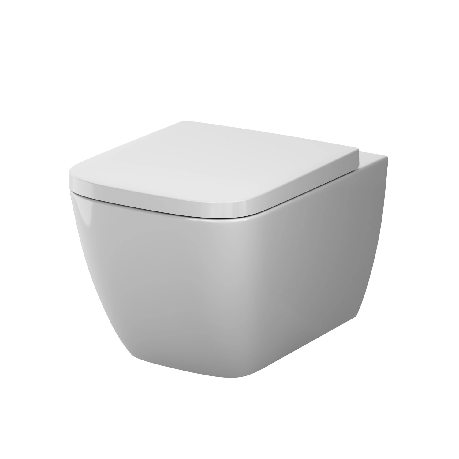 AM.PM Wand WC mit Softclosing Sitzabdeckung Gem Spülrandlos Toilette Hänge WC CGA1901PSC Aquaspin von AM.PM