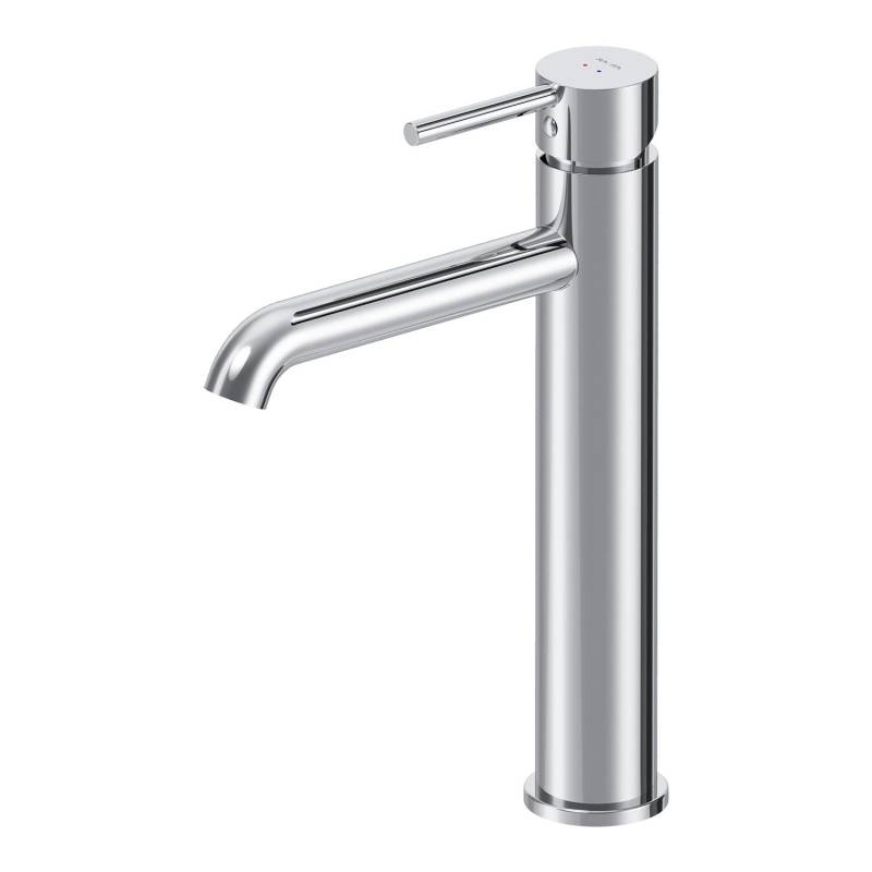 AM.PM Waschtischarmatur mit hohem Auslauf Spike Wasserhahn Bad aus Messing, Mischbatterie FPA92000 Chrom von AM.PM