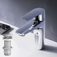 Badarmatur mit Pop-Up Ablaufventil für Waschbecken Wasserhahn Bad Chrom Waschtischarmatur mit Ablaufgarnitur 1 1/4 Zoll Messing Ventil Ablauf - Am.pm von AM.PM