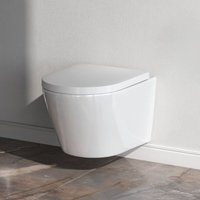 Am.pm - Design Hänge-WC spülrandlos Toilette inkl. wc Sitz mit Softclose Absenkautomatik Am.pm - Design Hänge-WC spülrandlos Toilette inkl. wc Sitz mit Softclose Absenkautomatik von AM.PM