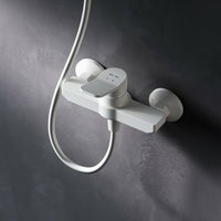 Duscharmatur Einhebel Brausebatterie Armatur Mischbatterie Brausearmatur Brausebatterie Wasserhahn Bad Mischbatterie Dusche Weiss matt - Weiß - Am.pm von AM.PM