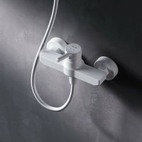 Duscharmatur Einhebel Brausebatterie Armatur Mischbatterie Brausearmatur Brausebatterie Wasserhahn Bad Mischbatterie Einhebelmischer Dusche, Weiss von AM.PM