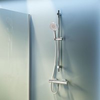 Set für Dusche : Brausethermostat& Duschset Brauseset: Handbrause, Duschstange und Thermostat Duschthermostat, F408XA46, Chrom - Am.pm von AM.PM