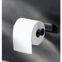 Toilettenpapierhalter Wandmontage mit bohren Klopapierhalter Edelstahl wc Papierhalter für Badezimmer Edelstahl , Schwarz matt - Am.pm von AM.PM