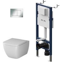 Vorwandelement II12709 inkl. Drückerplatte II90251 + Wand wc CGA1700SC ohne Spülrand + WC-Sitz mit Soft-Close-Absenkautomatik - Am.pm Vorwandelement II12709 inkl. Drückerplatte II90251 + Wand wc CGA1700SC ohne Spülrand + WC-Sitz mit Soft-Close-Absenkautomatik - Am.pm von AM.PM