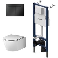 Wand wc spülrandlos Set mit Vorwandelement Komplettset Unterputz Spülkasten Vorwandspülkasten Keramik Unterputzspülkasten Schüssel Drücke - Am.pm Wand wc spülrandlos Set mit Vorwandelement Komplettset Unterputz Spülkasten Vorwandspülkasten Keramik Unterputzspülkasten Schüssel Drücke - Am.pm von AM.PM