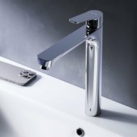 Am.pm - Wasserhahn Bad Einhebelmischer Hoch Waschbecken Badarmatur Mischbatterie aus Messing Waschtischarmatur Einhandmischer für Badezimmer von AM.PM