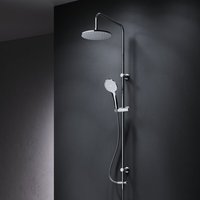 Duschsystem ohne Armatur Regendusche Duschset ohne Thermostat mit Kopfbrause Handbrause Umsteller eckig Duschsäule für Badezimmer, Chrom - Am.pm von AM.PM