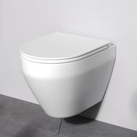 Hänge-WC Spülrandlos Wand wc Tiefspüler wc Toilette für Gäste-WC Hänge-WC FlashClean aus Keramik mit Softclosing-Sitzabdeckung - Am.pm Hänge-WC Spülrandlos Wand wc Tiefspüler wc Toilette für Gäste-WC Hänge-WC FlashClean aus Keramik mit Softclosing-Sitzabdeckung - Am.pm von AM.PM