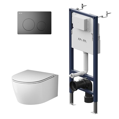 Komplettes Set - Vorwandelement inkl. Betätigungsplatte II90138 + Hänge-WC Flash CXB1700SC FlashClean + WC-Sitz mit Soft-Close-Absenkautomatik, AM.PM Prime Fit IIS90138.XB1700 Komplettes Set - Vorwandelement inkl. Betätigungsplatte II90138 + Hänge-WC Flash CXB1700SC FlashClean + WC-Sitz mit Soft-Close-Absenkautomatik, AM.PM Prime Fit IIS90138.XB1700 von AM.PM