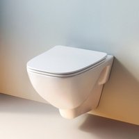 Am.pm - Spülrandloses Hänge-WC, Weiss, mit Absenkautomatik Softclose von AM.PM