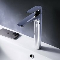 Am.pm - Wasserhahn Bad Hoch Waschbecken Badarmatur Mischbatterie aus Messing Waschtischarmatur Einhandmischer für Badezimmer Waschbeckenarmatur, von AM.PM