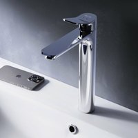 Am.pm - Wasserhahn Bad Hoch Waschbecken Badarmatur Mischbatterie aus Messing Waschtischarmatur Einhandmischer für Badezimmer Waschbeckenarmatur, von AM.PM