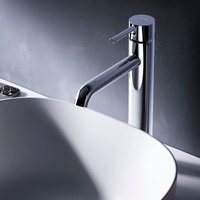 Am.pm - Wasserhahn Bad Hoch Waschbecken Badarmatur Mischbatterie aus Messing Waschtischarmatur Einhandmischer für Badezimmer Waschbeckenarmatur von AM.PM