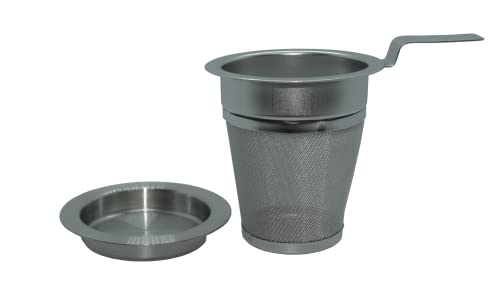 Teefilter aus Edelstahl, Dauerteefilter für Tassen, Tee Filter Kannen, Teesiebe für Thermoskannen (S) von AMA-Feinkost