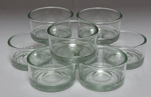 Teelicht Gläser transparent für Teelichte (10) von AMA-Feinkost
