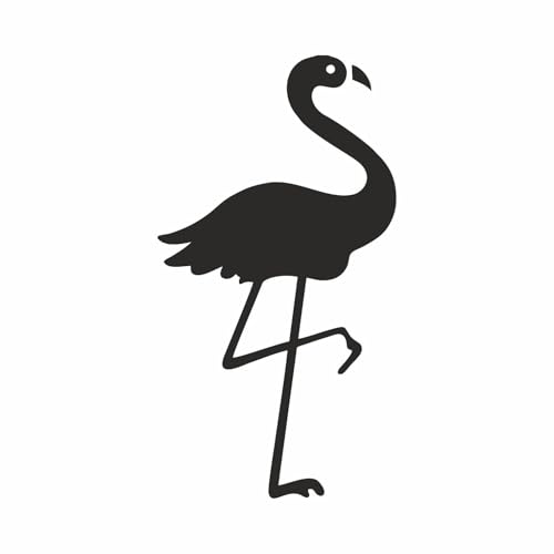 AMA SHOP Aufkleber Flamingo schwarz | Aufkleber für Helm, Motorrad, Wohnmobil, Boot | AutoTuning | AMA SHOP Aufkleber Flamingo schwarz | Aufkleber für Helm, Motorrad, Wohnmobil, Boot | AutoTuning | von AMA SHOP