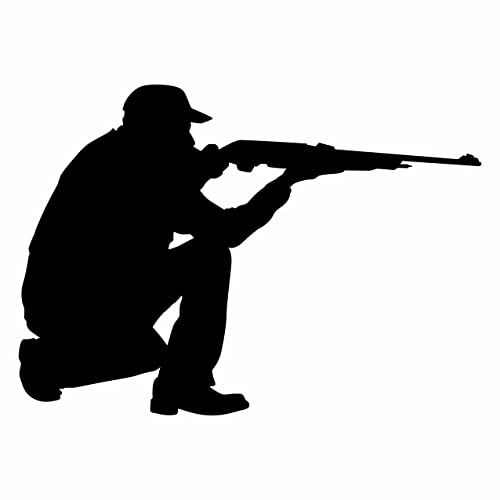 AMA SHOP Aufkleber Jäger mit Gewehr Modell 1 Farbe schwarz | Aufkleber für Helm, Motorrad, Wohnmobil, Boot | AutoTuning | AMA SHOP Aufkleber Jäger mit Gewehr Modell 1 Farbe schwarz | Aufkleber für Helm, Motorrad, Wohnmobil, Boot | AutoTuning | von AMA SHOP