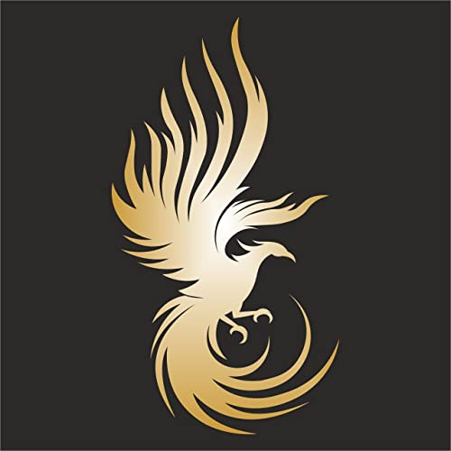 AMA SHOP Aufkleber Phönix Modell 1 Farbe Gold | Aufkleber für Helm, Motorrad, Wohnmobil, Boot | AutoTuning | AMA SHOP Aufkleber Phönix Modell 1 Farbe Gold | Aufkleber für Helm, Motorrad, Wohnmobil, Boot | AutoTuning | von AMA SHOP