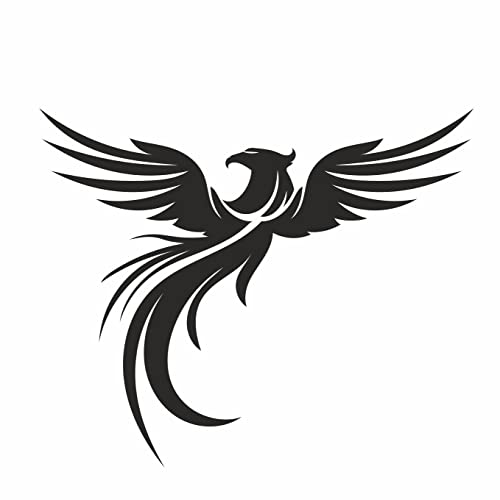 AMA SHOP Aufkleber Phoenix Modell 3 Farbe schwarz | Aufkleber für Helm, Motorrad, Wohnmobil, Boot | AutoTuning | AMA SHOP Aufkleber Phoenix Modell 3 Farbe schwarz | Aufkleber für Helm, Motorrad, Wohnmobil, Boot | AutoTuning | von AMA SHOP