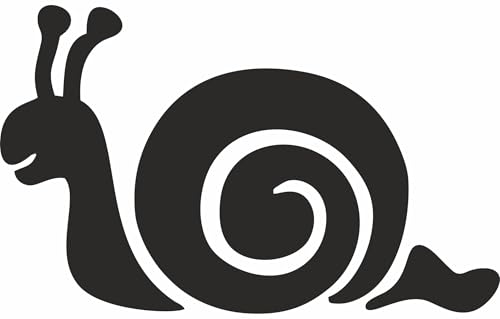 AMA SHOP Aufkleber mit Schnecke, schwarz, Aufkleber für Helm, Motorrad, Wohnmobil, Boot AMA SHOP Aufkleber mit Schnecke, schwarz, Aufkleber für Helm, Motorrad, Wohnmobil, Boot von AMA SHOP