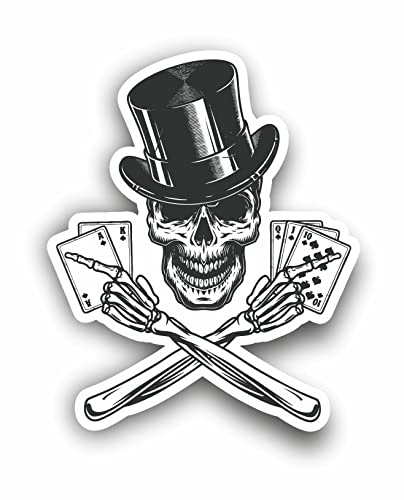 AMA SHOP PVC-Aufkleber mit Pokerkarten | Autoaufkleber | Aufkleber für Helm, Motorrad, Wohnmobil, Auto Tuning von AMA SHOP