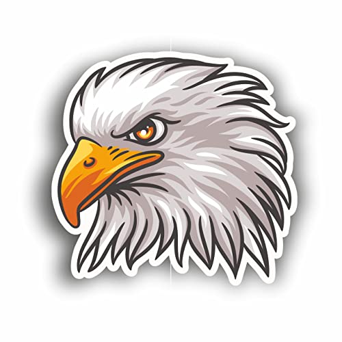AMA SHOP Aufkleber Adler Modell 3 SX aus PVC für Wanddekalierungen, Auto, Motorrad, Helm, Wohnmobil von AMA SHOP