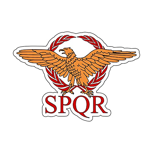 AMA SHOP Aufkleber Roma spqr Modell 1 aus PVC für Fensterbilder Wandaufkleber Auto Motorrad Wohnmobil Boot von AMA SHOP