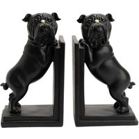 Polyresin-Buchstützen Bulldogge von AMADEUS