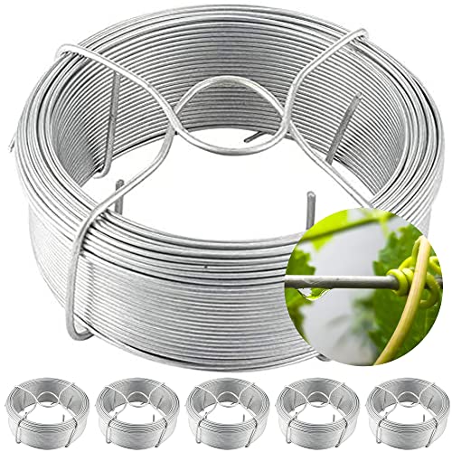 Amagabeli Garden Home 100M X 0.7MM X 6 Stücke Bindedraht Draht Silber Drahtspule Verzinkt Gartendraht Garten Spanndraht Blumendraht Pflanzendraht Basteldraht Zaundraht WR7 DA0822 Amagabeli Garden Home 100M X 0.7MM X 6 Stücke Bindedraht Draht Silber Drahtspule Verzinkt Gartendraht Garten Spanndraht Blumendraht Pflanzendraht Basteldraht Zaundraht WR7 DA0822 von Amagabeli Garden Home