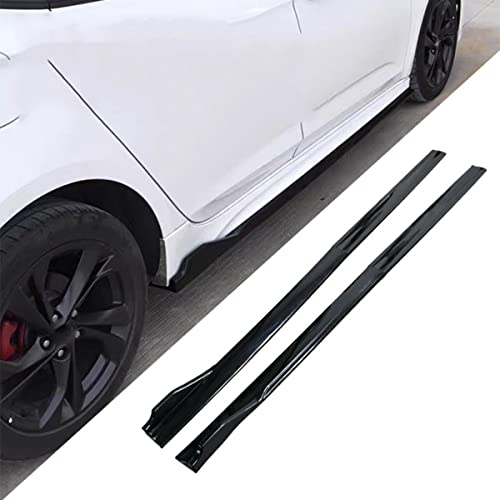 Auto Trittbretter Seitenschweller für Audi S1 S3 S5 S6 S7 S8 8V B9 8T F5 C7 C8 D4,Auto Seitenschürze Seitenrock Flügel Diffusor Autoteile,A/Glossyblack von AMAIR