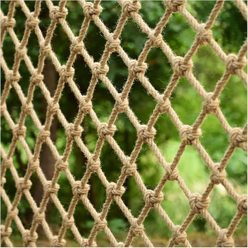 AMAKAA Handgewebtes Netz, Hanfseilnetz-schutznetz, Natürliches Jute-Spielplatz-sicherheitsnetz, In Verschiedenen Größen Erhältlich(Size:1x2m) von AMAKAA