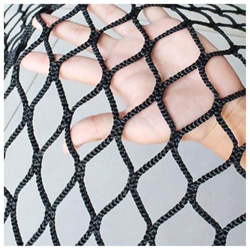 Sicherheitsnetz, Spielplatz, Kletternetz, Außenbalkon, Sicherheitsnetz, Seilnetz, Treppengeländer, Kindersicherheitsnetz, Haustierspielzeug, Knotenloses Polyester-sportnetz(Size:2x3m,Color:schwarz) von AMAKAA