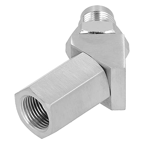 45 Grad Sauerstoffsensor Adapter M18x15 O2 Sensor Verlängerung Eisen Material Verhindert Motorkontrollleuchte,Für Hochleistungskatalysator Auto Tuning von AMAKO