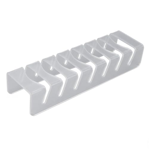 AMAKO Baseball Hut Rack: Platz Sparende Transparente Hut Aufbewahrungsdisplayhalterin für Wohnzimmer und Gänge und Schlafzimmer, Robust und Leicht zu Reinigen (Transparent) von AMAKO