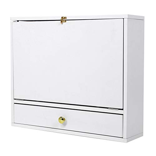 AMAKO Computerschreibtisch Wandmontiert Faltbar Multifunktional Laptop Schreibtisch Home Office Möbel Aus Hochwertigem MDF Material 60 x 50 x 15cm AMAKO Computerschreibtisch Wandmontiert Faltbar Multifunktional Laptop Schreibtisch Home Office Möbel Aus Hochwertigem MDF Material 60 x 50 x 15cm von AMAKO