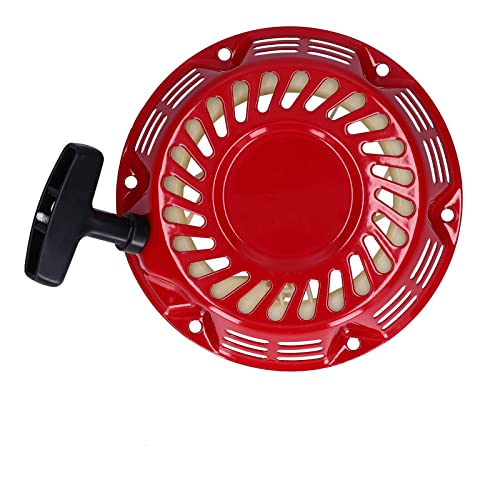 AMAKO Ziehen Sie Den Starter FüR 168F GX160 Motor, Aluminiumlegierung SchnellrüCkerbaugruppe, 6,9 Zoll Rot, Stabiles StartzubehöR von AMAKO
