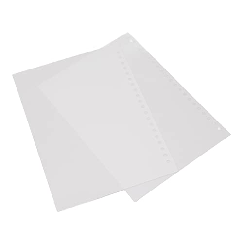 Amako Sheet Protector Paper Bindungsabdeckung mattes transuzent PP Kunststoff A5 Größe 20 Löcher 50pcs Set für Präsentation Notebook -Bericht langlebige lange Verwendung (Weiß) von AMAKO