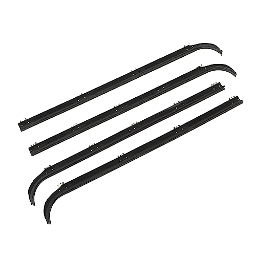 Autofenster Dichtungsstreifen: Weatherstrip 4PCS Set, Langlebiger Fenster Sweep Filz Trimmersatz für Alte Körperstil Pickup in Voller Größe Bronco E7tz1521452a von AMAKO
