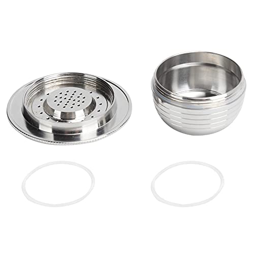 Kaffeekapsel: Wiederverwendbares Kaffee Tassen Kit mit Löffel und Bürste, Langlebige Kaffeefiltertasse für Heimküchen und Büros, Umfasst Dichtungen, Leicht zu Reinigen Kaffeekapsel: Wiederverwendbares Kaffee Tassen Kit mit Löffel und Bürste, Langlebige Kaffeefiltertasse für Heimküchen und Büros, Umfasst Dichtungen, Leicht zu Reinigen von AMAKO