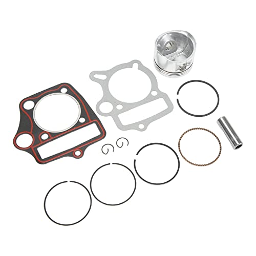 Kolbenringe Dichtung Set: Hochleistungs 52,4 mm Ringstiftdichtung Set, für 110Ccm 125Cc Motor ATV Dirt Pit Bike Go Kart, Stetige Leistung von AMAKO