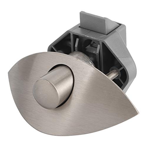 Schubladenknopfschloss, Schranktür, Druckknopfverschluss, universell kompatibel mit verschiedenen Marine-Boot-Wohnmobilen, 12 bis 25 mm Holzschranktüren und mehr (gebürstet 0100261) von AMAKO