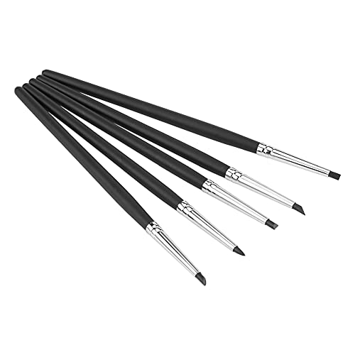 Tonmodelierstift Set:5 Stück Silikon Weichköpfe Handwerkswerkzeug,für Töpferei und Kunstprojekte Schwarz Weiss 15Cm Tonmodelierstift Set:5 Stück Silikon Weichköpfe Handwerkswerkzeug,für Töpferei und Kunstprojekte Schwarz Weiss 15Cm von AMAKO