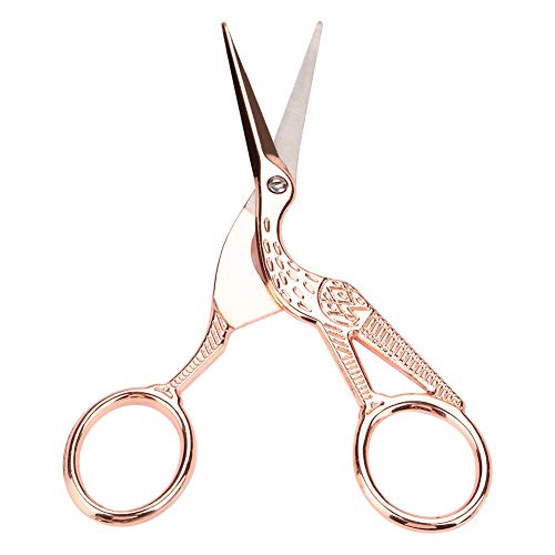 Vintage Schere Edelstahl Klassische Nähschere mit Rotkronenkranich Muster Präzisions Schneidewerkzeug,für Schneiderhandwerk und DIY Projekte in Roségold 11.5cm Vintage Schere Edelstahl Klassische Nähschere mit Rotkronenkranich Muster Präzisions Schneidewerkzeug,für Schneiderhandwerk und DIY Projekte in Roségold 11.5cm von AMAKO