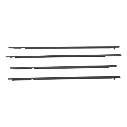 Weatherstrip Fenster Dichtungsgürtel Ersatz Hoher Qualität Haltbarer, Undichtfestem Trümmergeräuschreduktion für Limousinen 2006 bis 2011 Schwarzes ABS Gummi 4Pcs von AMAKO