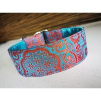 Martingale Halsband, Hundehalsband, Windhundhalsband, Galgo Saluki Brocade von AMALandANTONIdesign